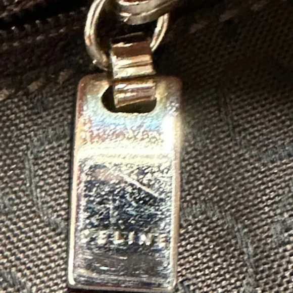 CELINE Macadam Brown Suede Leather Shoulder Bag EUC - Picture 12 of 16